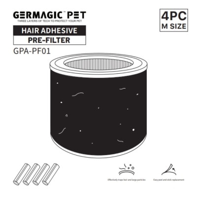 GERMAGIC PET PRE-FILTER HAIR ADHESIVE (4PCS)