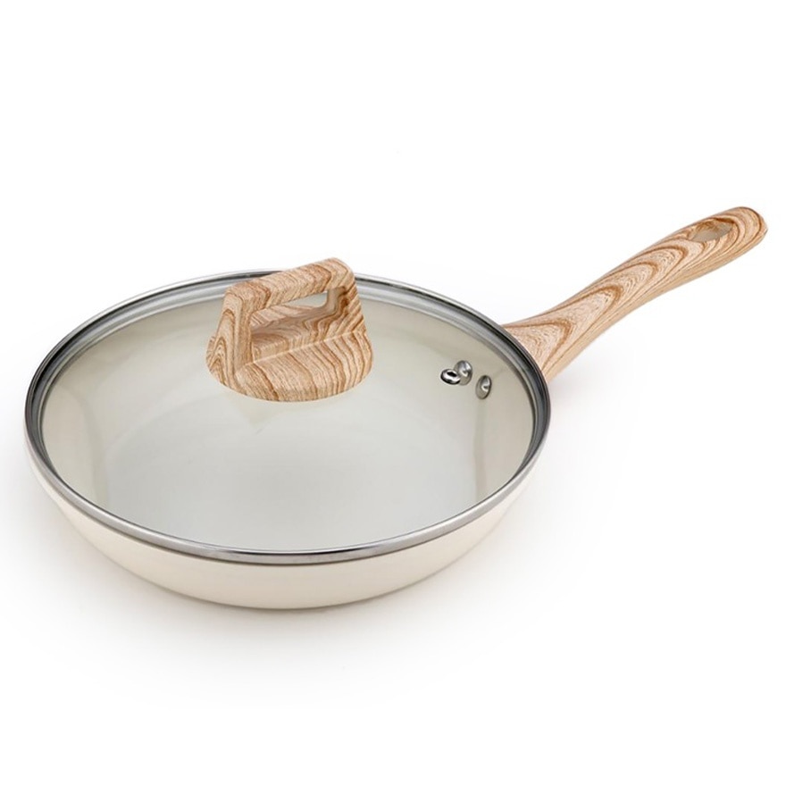 24CM DEEP FRYPAN WITH GLASS LID