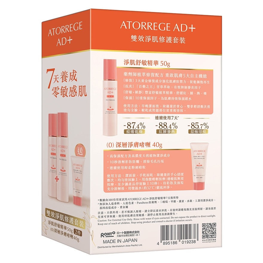 SKIN SOLUTION DUO SET (SKIN SOLUTION 50G X 2 + (0) MILD CLEANSING GEL 40G)