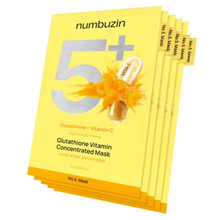 NUMBUZIN NO.5+ 麩胱甘肽維他命淡斑面膜| 面膜|香港屈臣氏