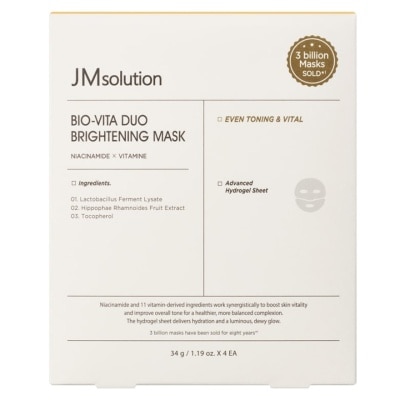 JM SOLUTION 生物膠原蛋白雙重亮白面膜4片