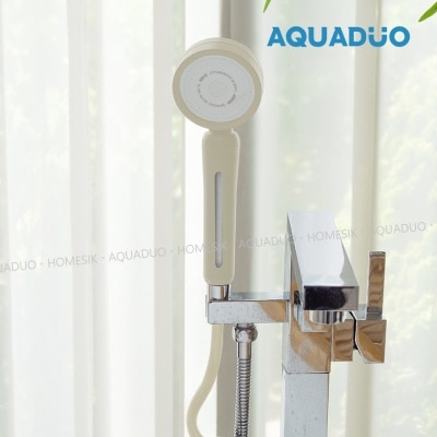 AQUADUO 花系奶油白 除氯增压沐浴过滤花洒头 (连滤芯) SF-S580-BT(商家直送-5个工作天内送到府上;满$500免运)
