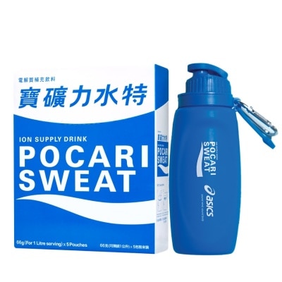 POCARI POCARI SWEAT POWDER 66G + ASICS SOFT WATER FLASK COMBO PACK