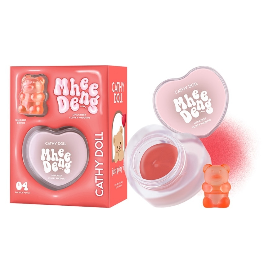 蓬鬆果凍唇頰膏#04 蜜桃紅