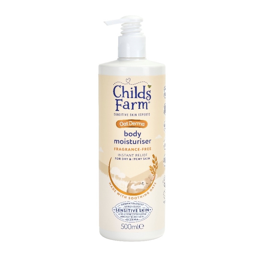 CHILDS FARM OATDERMA BODY MOISTURISER FRAGRANCE-FREE 500ML
