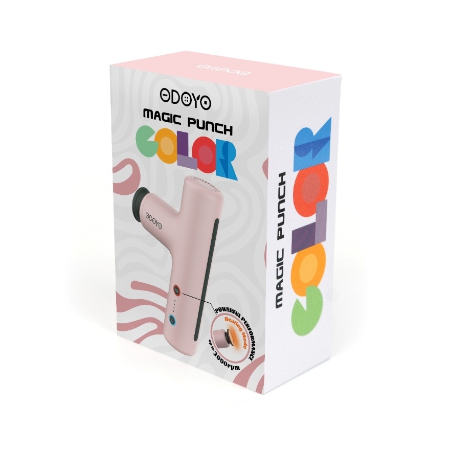 ODOYO - MAGIC PUNCH COLOR 便攜熱敷按摩槍-粉紅