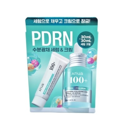 ANUA PDRN 透明質酸膠囊100精華30ML+面霜30ML套裝