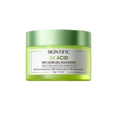 SKINTIFIC 三重酸淨膚控油保濕霜30克