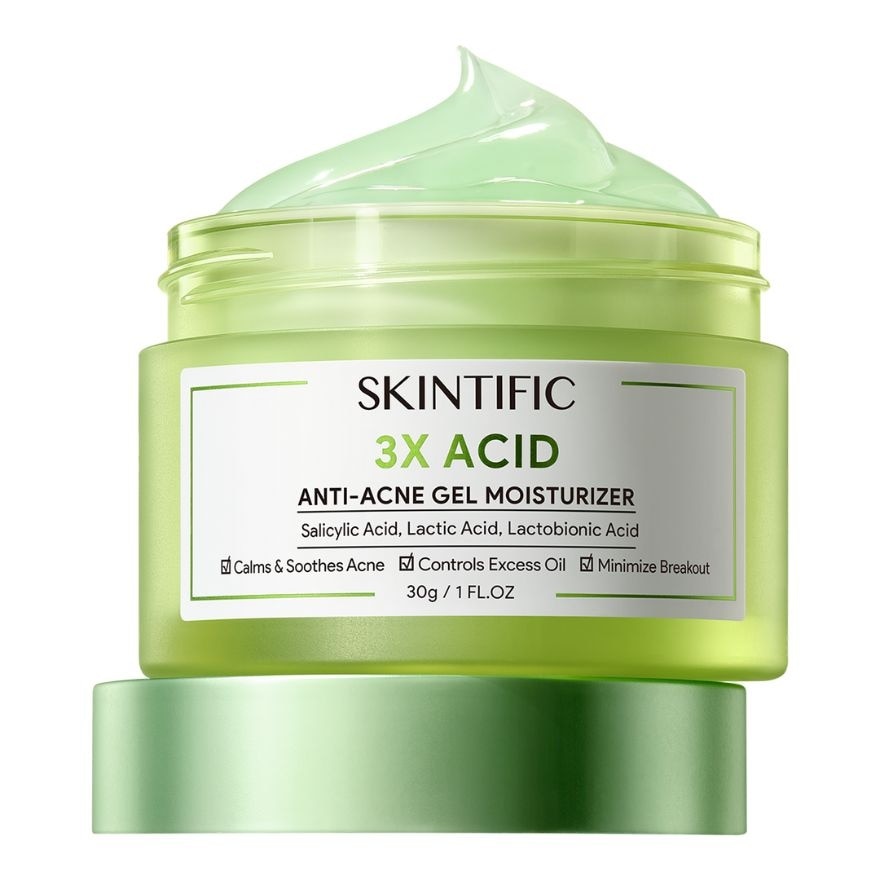 SKINTIFIC 3X ACID ANTI-ACNE GEL MOISTURIZ 30G | Face Treatment