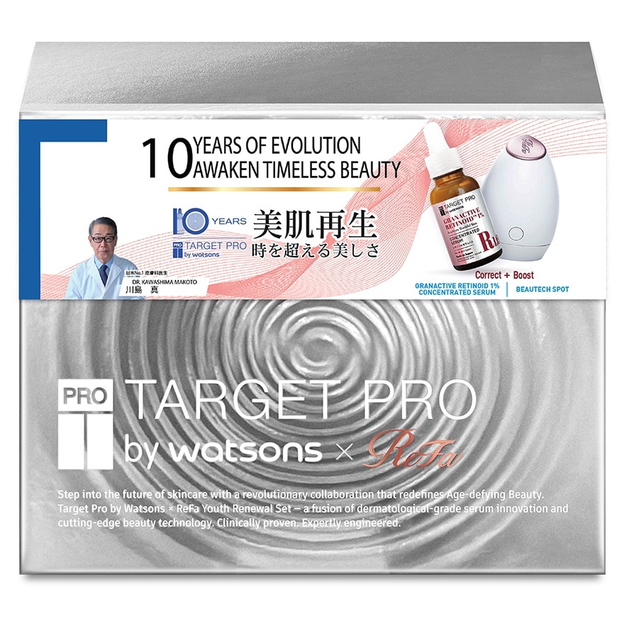TARGETPRO BY WATSONS X REFA BEAUTY SET (GRANACTIVE RETINOID 1% SERUM + DEVICE)
