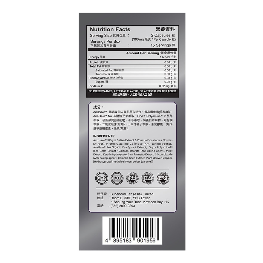 防脫濃密育髮配方