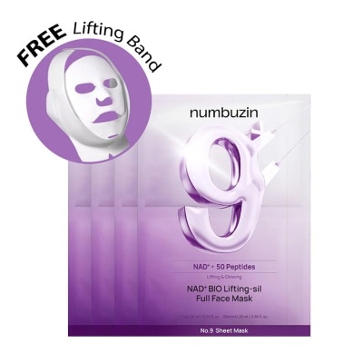 NUMBUZIN NUMBUZIN NO.9 NMN BIO LIFTING MASK 4PCS