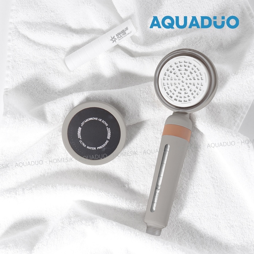 花系加宽版 灰色除氯沐浴过滤花洒头 (连滤芯) SF-S580W-GY (商家直送-5个工作天内送到府上;满$500免运)