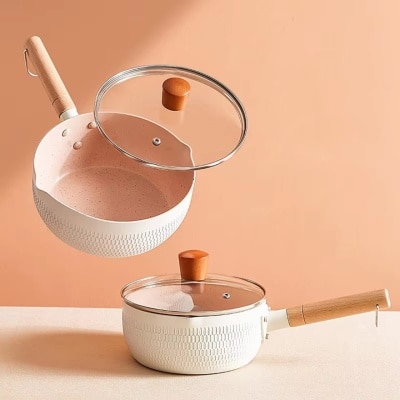 SENSODYNE 日式铝制不沾雪平锅连玻璃盖