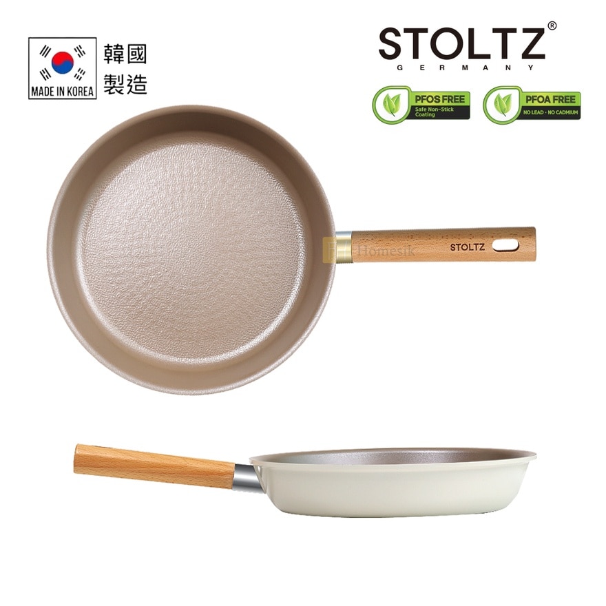 Cream 30cm Frypan (Applicable with Induction and Gas) CRNTLF-30 (SUPPLIER DELIVERY-5 WORKING DAYS; FREE DELIVERY UPON $500)