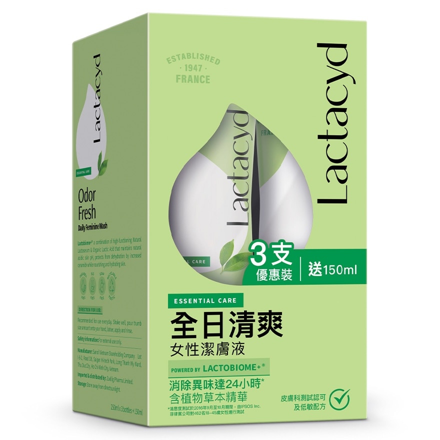 LACTACYD ODOR FRESH 250ML X3