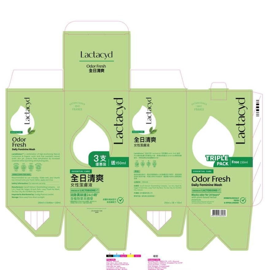 LACTACYD ODOR FRESH 250ML X3