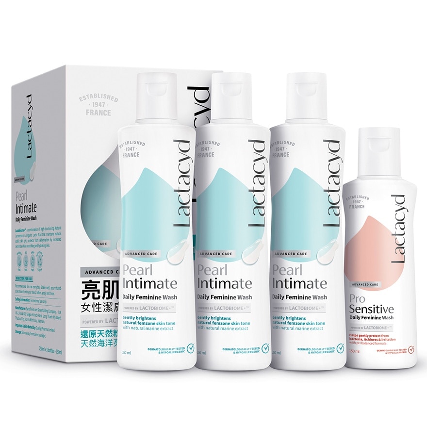 LACTACYD PEARL INTIMATE 250ML X3