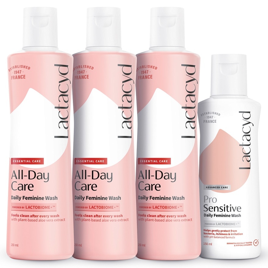 令肤适洁净呵护女性洁肤液250毫升3支装