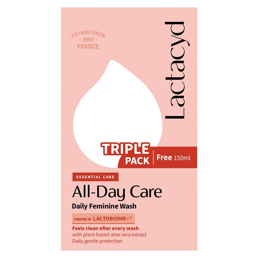 令肤适洁净呵护女性洁肤液250毫升3支装