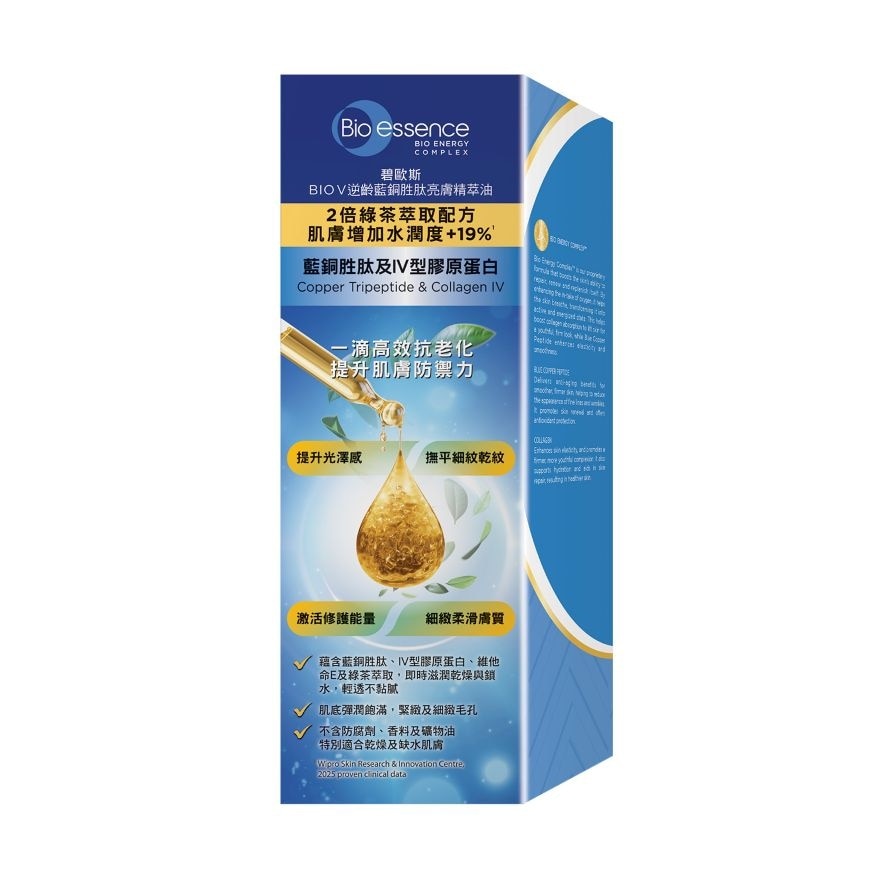 逆齡藍銅PEPTIDE亮膚精萃油
