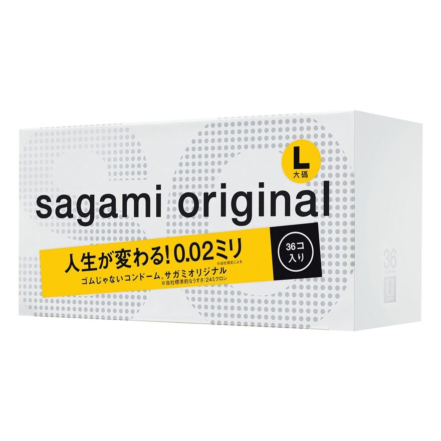 Sagami Original 0.02 L-size 36's Pack PU Condom