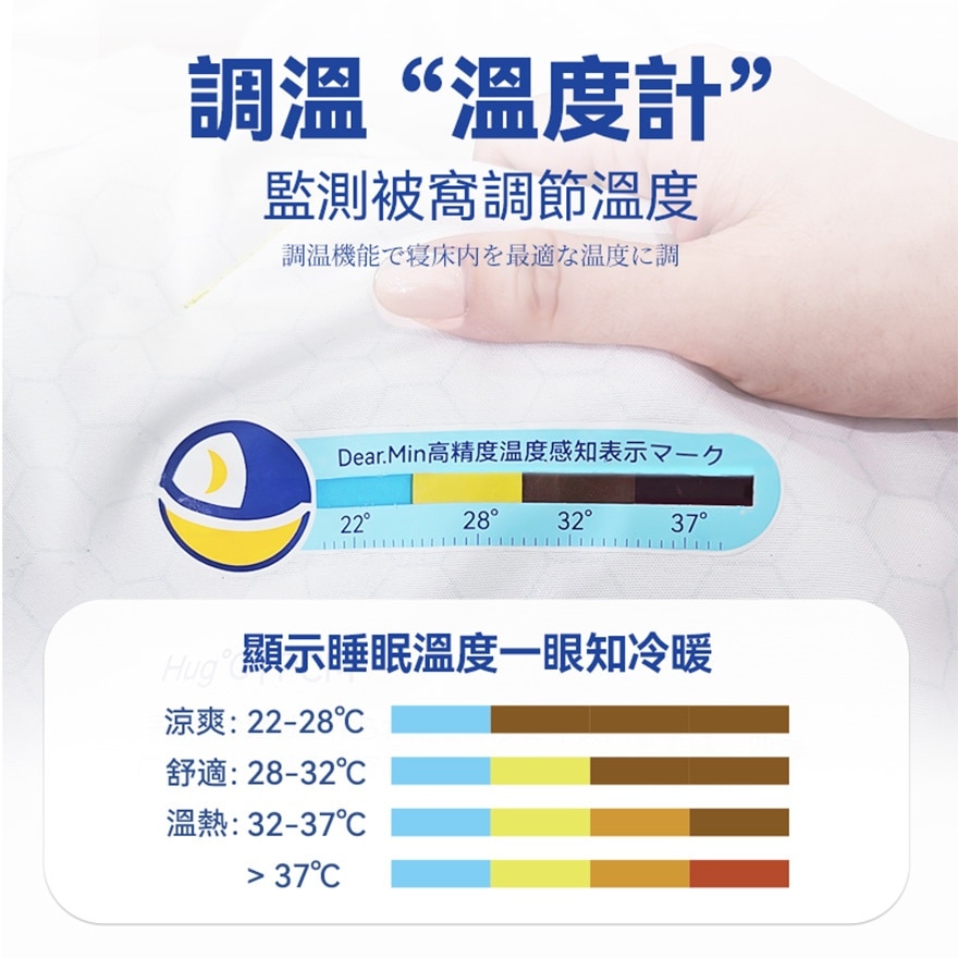 DEAR.MIN 智調人體適溫抱感速眠四季冷熱溫控被 2M