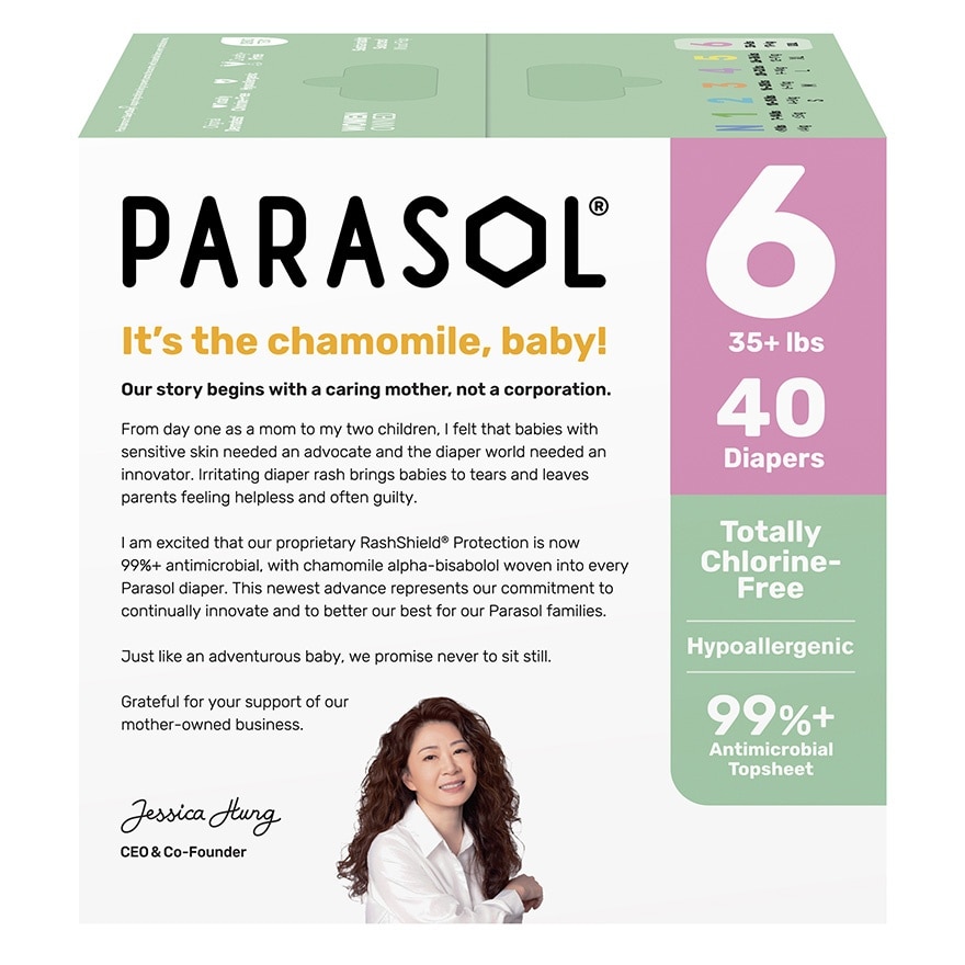 Clear+Dry™ Natural Diapers Size 6/XXL - 40pcs