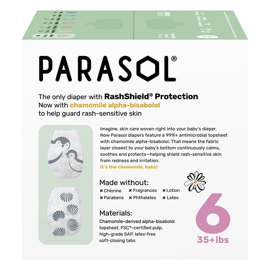 Clear+Dry™ Natural Diapers Size 6/XXL - 40pcs