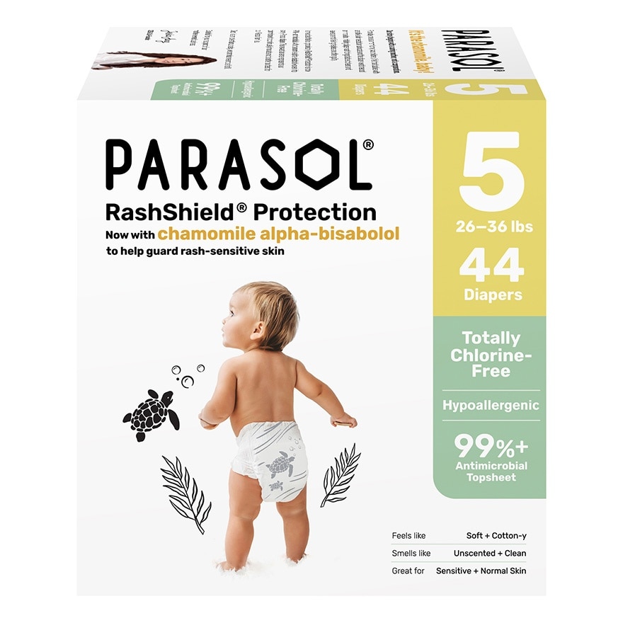 美國 Clear+Dry™ 超透氣水凝尿片 (5號/加大碼, 44片)