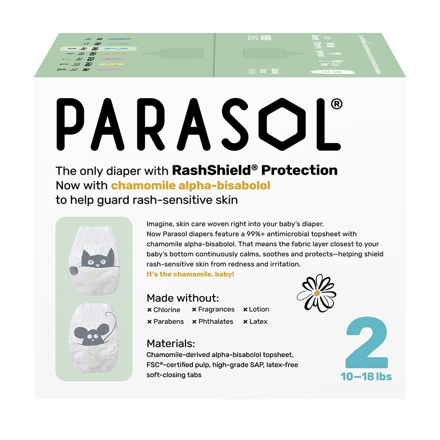 美国 Clear+Dry™ 超透气水凝尿片 (2号/細碼, 80片)