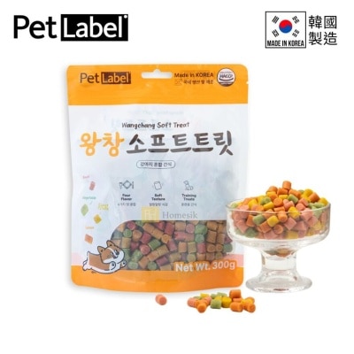 PET LABEL - 韩国猫狗综合营养蔬菜肉类零食粒 (300克) 宠物小食 (商家直送-5个工作天内送到府上；满$500免运)
