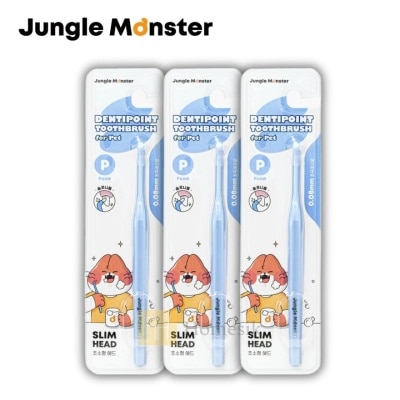 Jungle Monster - Dentipoint 寵物5mm極細密軟毛牙刷 牙縫刷 3件套裝 (商家直送-5個工作天內送到府上;滿$500免運)
