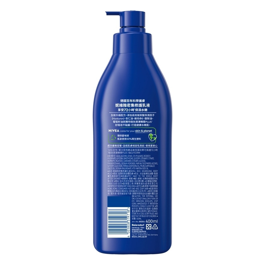 NIVEA RICH NOURISHING BODY MILK 400ML