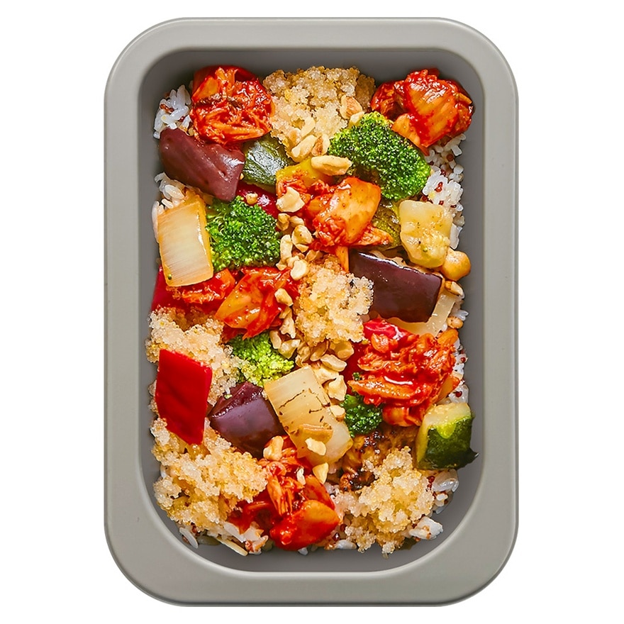 癌症護理餐泡菜飛魚籽鷹嘴豆飯