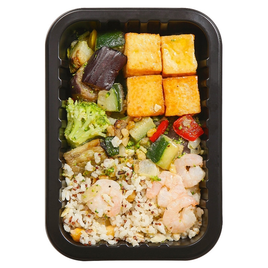 癌症護理餐鮮蝦豆腐鷹嘴豆飯