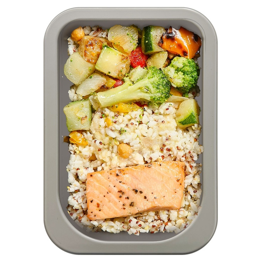 癌症護理餐三文魚鷹嘴豆飯