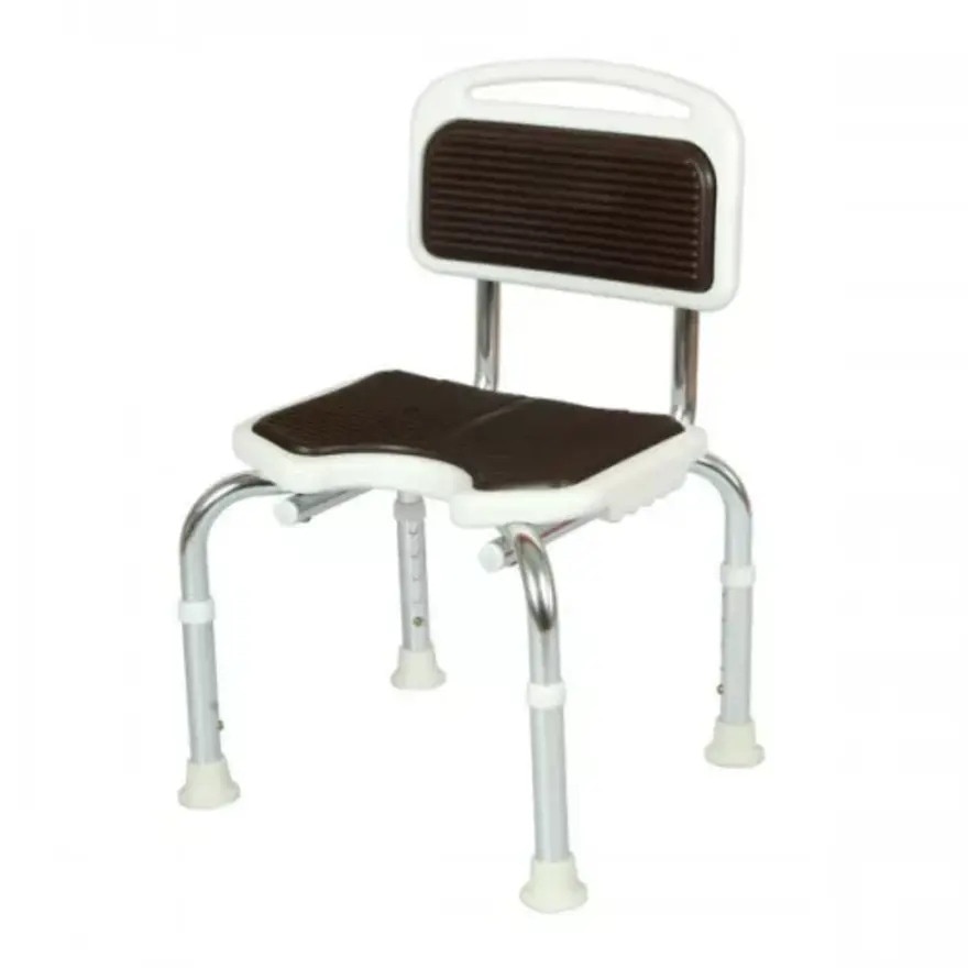 MAKI ALUMINUM SHOWER CHAIR WITH BACKREST