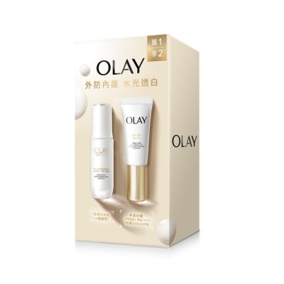 OLAY OLAY水感透白光曜套裝 (精華30毫升+防曬30毫升)