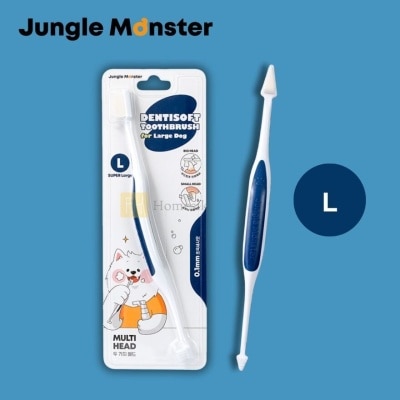 Jungle Monster - Dentisoft Super Large Toothbrush for Large Dogs (SUPPLIER DELIVERY-5 WORKING DAYS; FREE DELIVERY UPON $500)