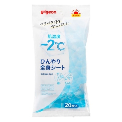 PIGEON貝親 - 嬰兒清涼降溫濕紙巾(24M+) 20片