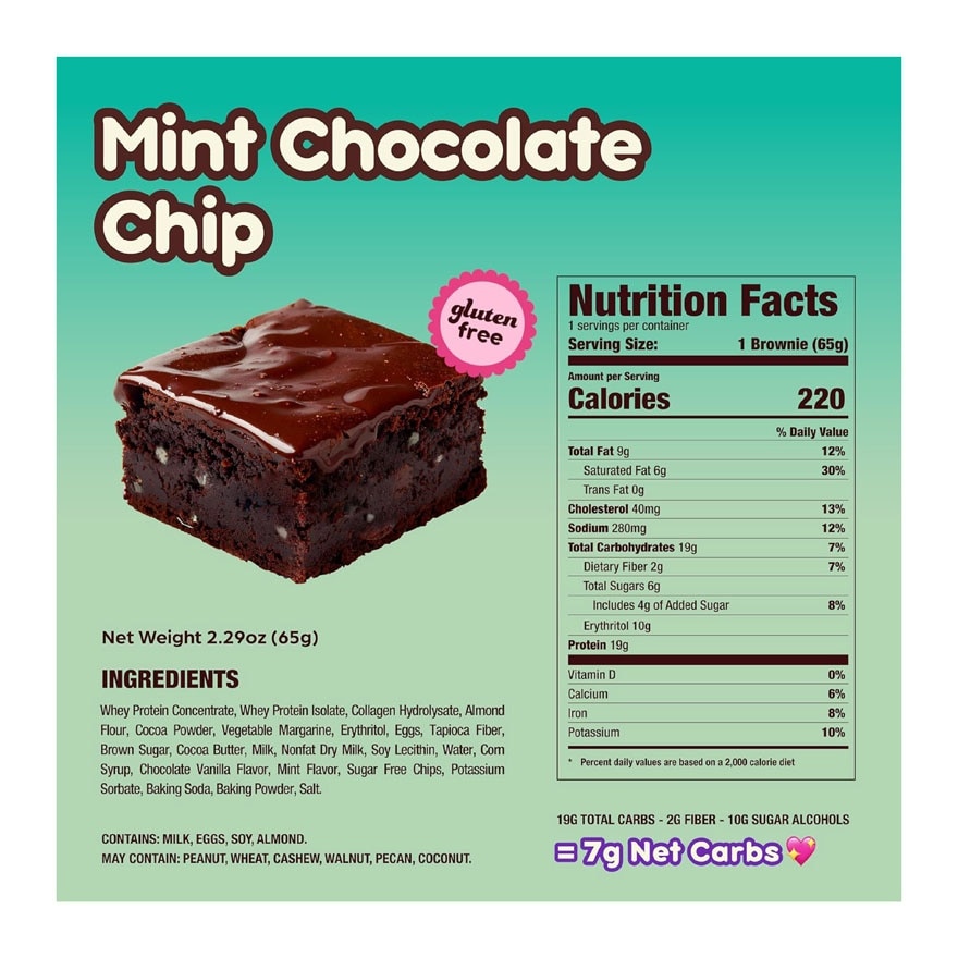 PRIME BITES PROTEIN BROWNIE MINT CHOCO