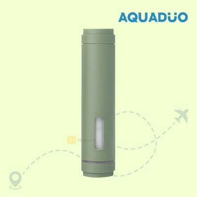AQUADUO - Travel Stick Showerhead - Olive (with 1 Sediment Filter & 1 Vitamin Filter) TRA-OLIVE (SUPPLIER DELIVERY-5 WORKING DAYS; FREE DELIVERY UPON $500)