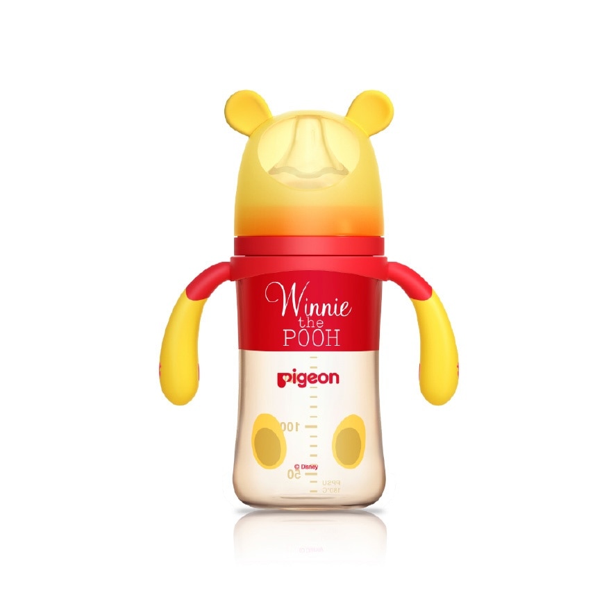 PIGEON DISNEY WINNIE THE POOH WIDE NECK PPSU BOTTLE 240ML (M) - WINNIE CLASSIC