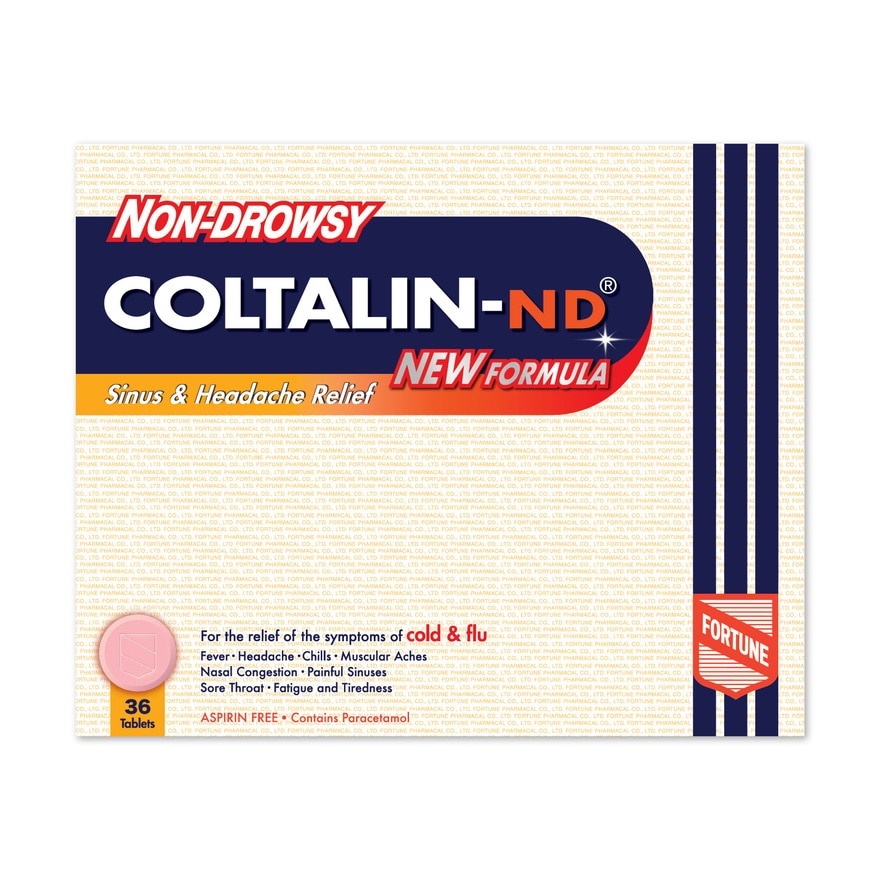 COLTALIN-ND NEW FORMULA TAB 36’S