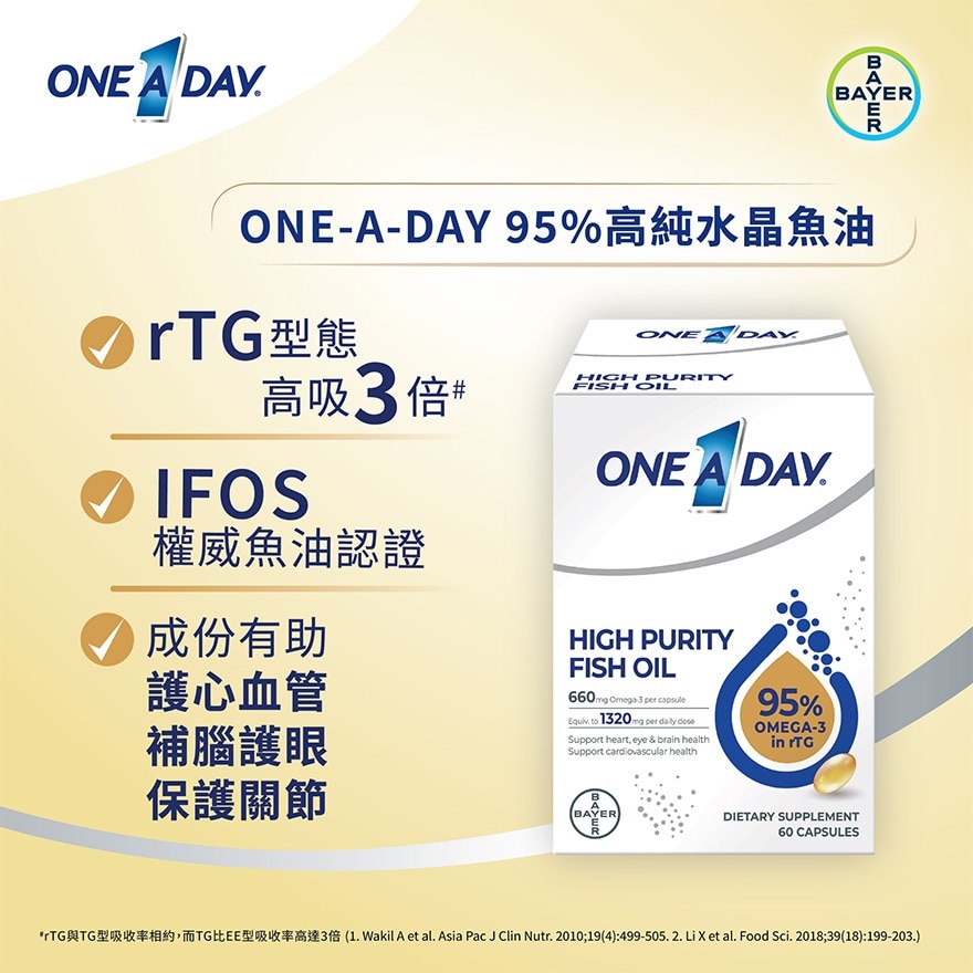 One A Day® 95% 高純水晶魚油