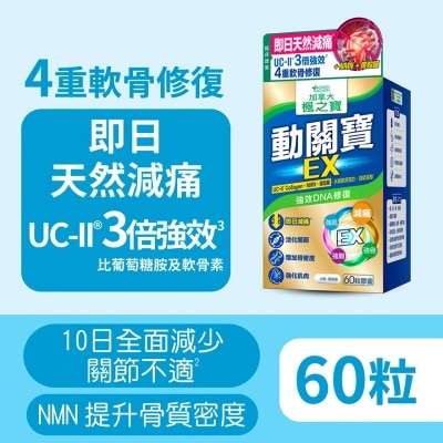 枫之宝 - 动关宝 EX UC-II胶原蛋白 + NMN + 蛋壳膜 (60粒)