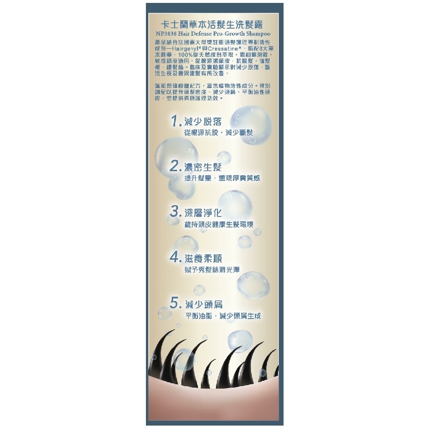 草本活发生洗发露