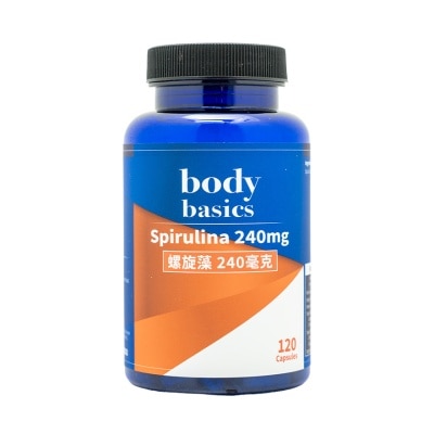 body basics - SPIRULINA 240MG 120 CAPSULES