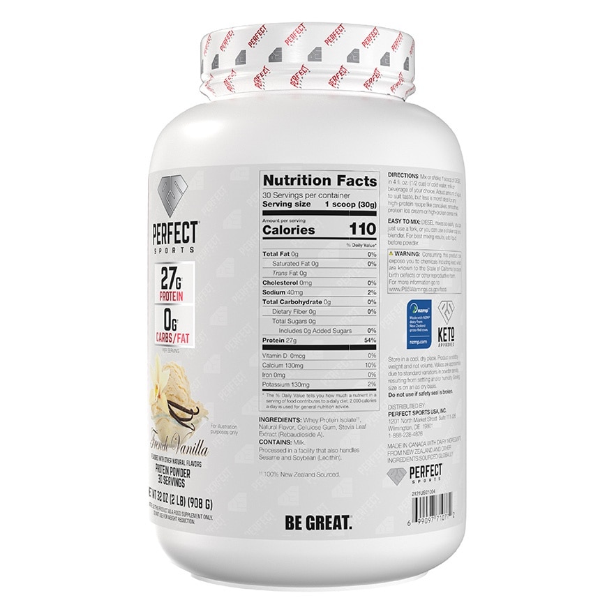 PERFECT SPORTS DIESEL 2LBS FRENCH VANILLA image